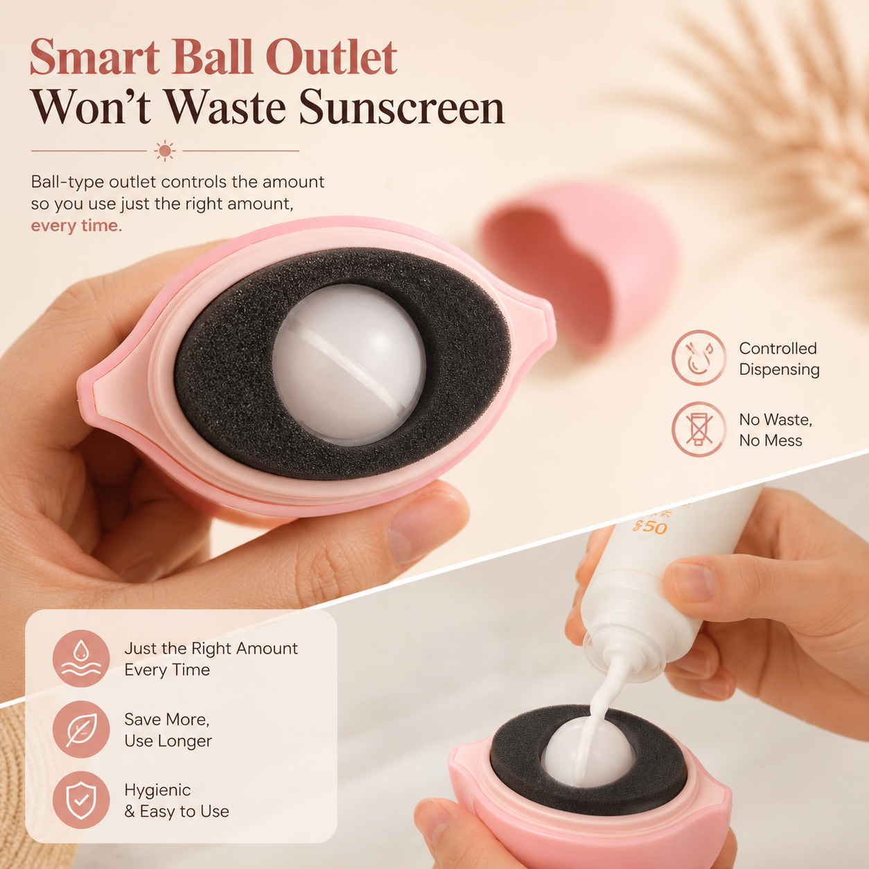 New Silicone Suncream Roller Applicator Refillable Oval Isolation Lotion Cream Bottles Stitching Color Cosmetics Tool Travel