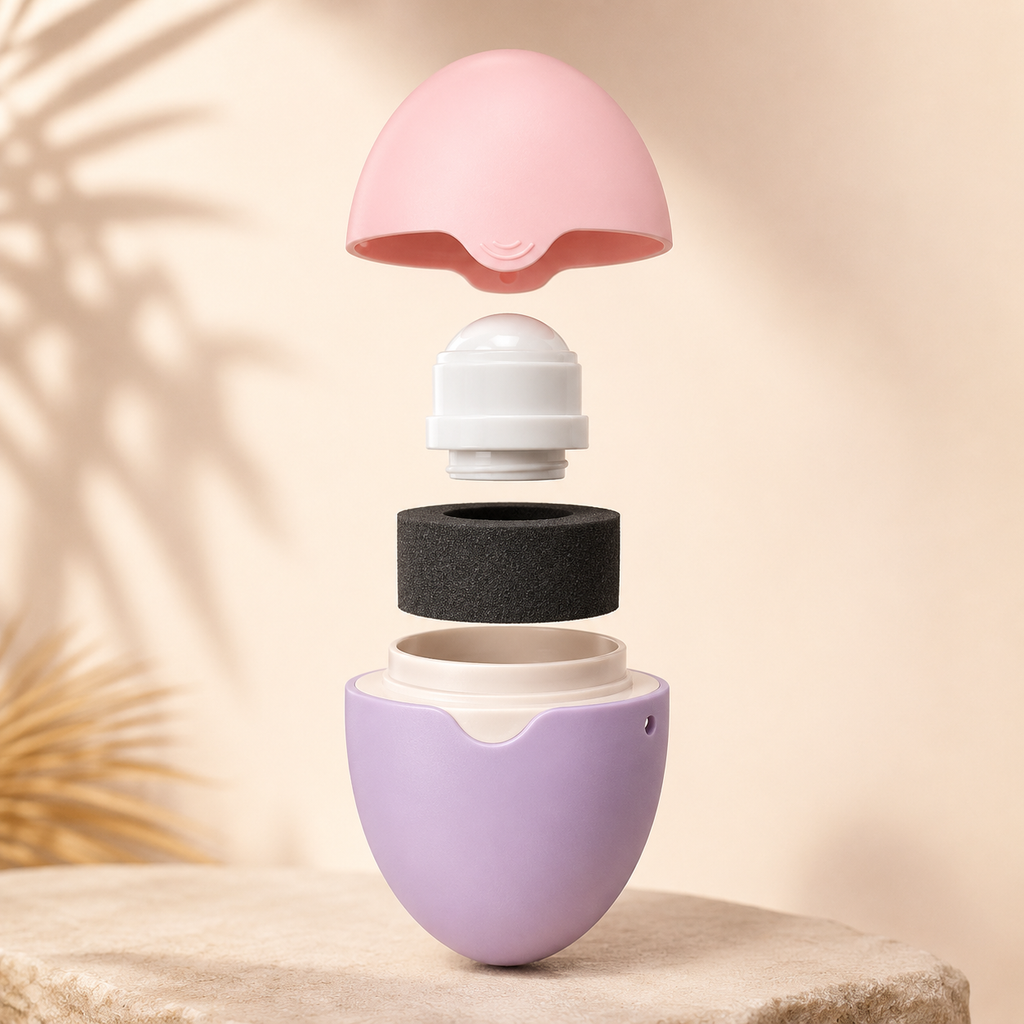 New Silicone Suncream Roller Applicator Refillable Oval Isolation Lotion Cream Bottles Stitching Color Cosmetics Tool Travel