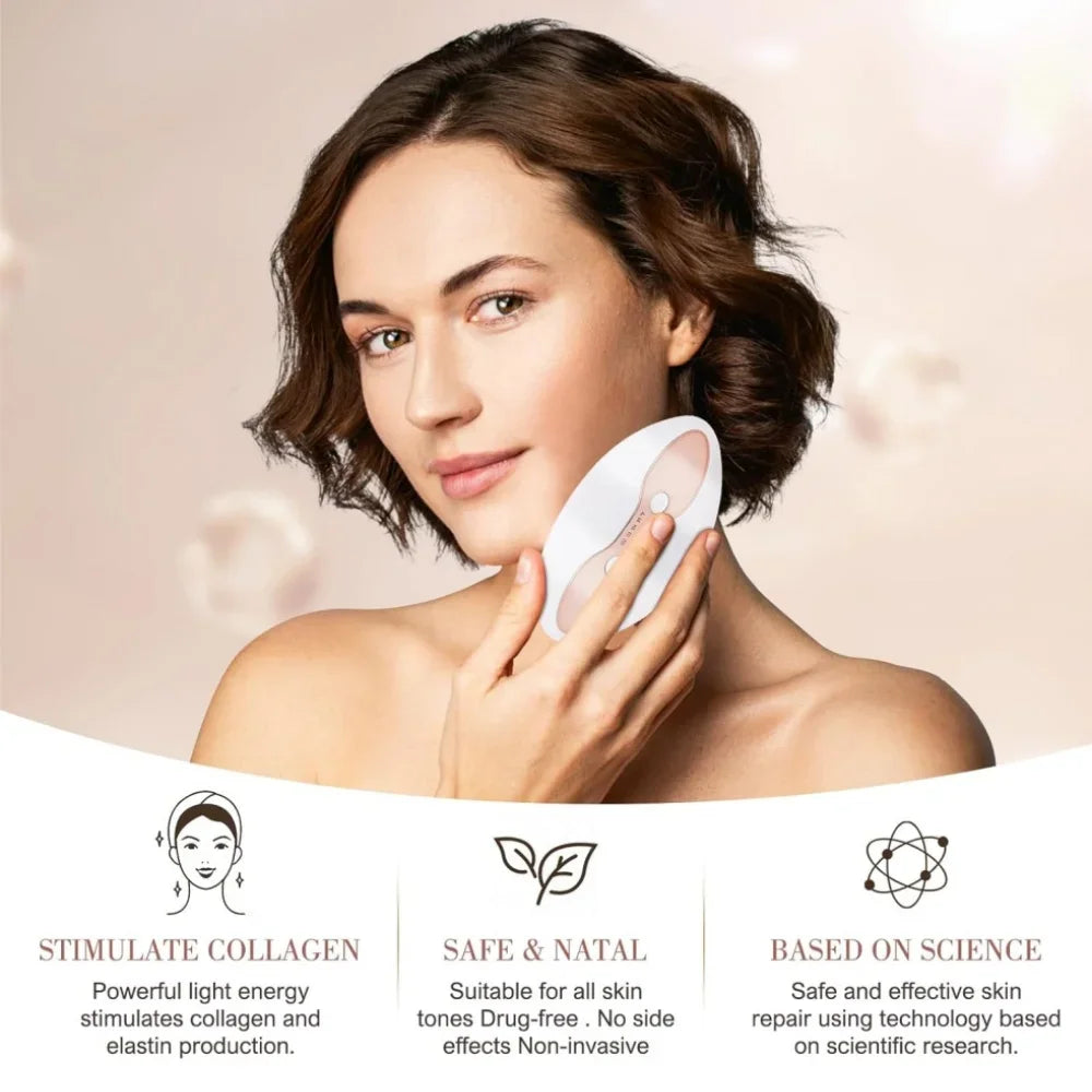 2 in 1 Lip Plumper and Eye Care Tool Red Light Therapy 4 Levels Heating Temps for Anti-Aging Smooth Wrinkles Reduce Dark Circles